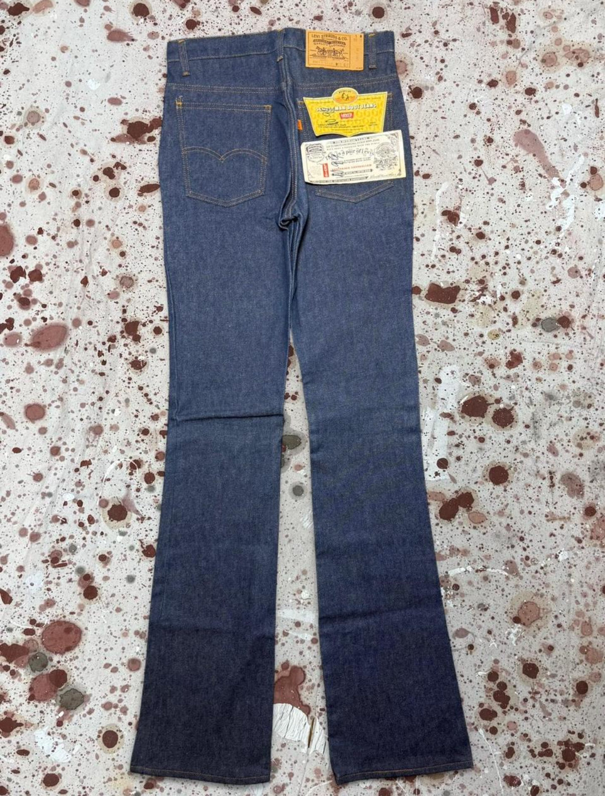 Vintage USA 1981 Levi 517 Deadstock Dark Wash Denim Jeans with Flashers (JYJ0425-457)