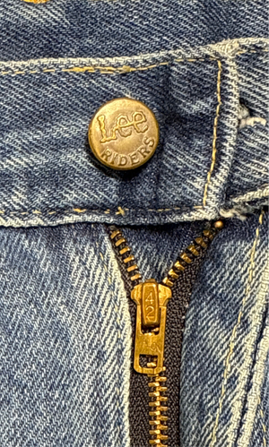 Vintage USA 1970’s Lee Lady Rider Talon Zipper Superwash Denim Jeans (JYJ0324-110)
