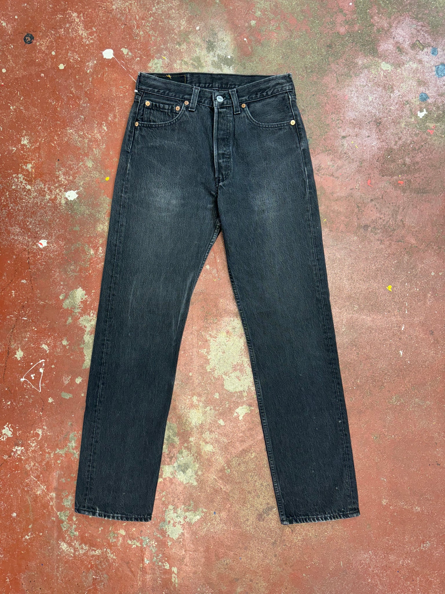 Vintage Black Levi's 501 Denim Jeans (JYJ0224-082) – JUNKYARD 