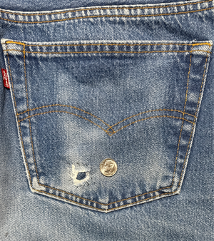 Vintage USA made Levi 501xx Transitional Tag, Super Wash, Denim Jeans  (JYJ0923-049)