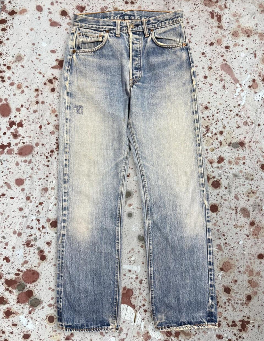 Vintage USA Levi 501 Redline Big “E” Denim Jeans (JYJ-341025)