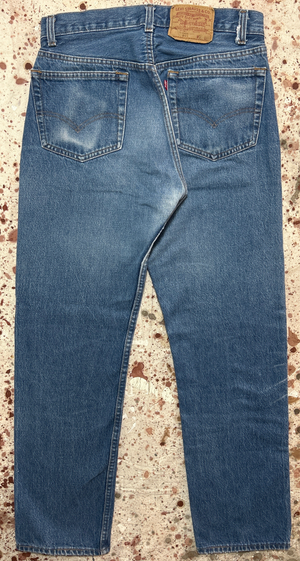 Vintage USA made 501 Transitional Tag, Super Wash, Denim Jeans (JYJ-5725)