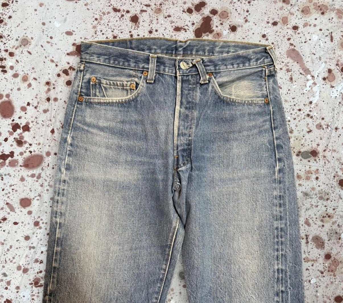 Vintage USA Levi S.O. 1501-0117 Redline Premium Wash Denim Jeans (JYJ-411025)