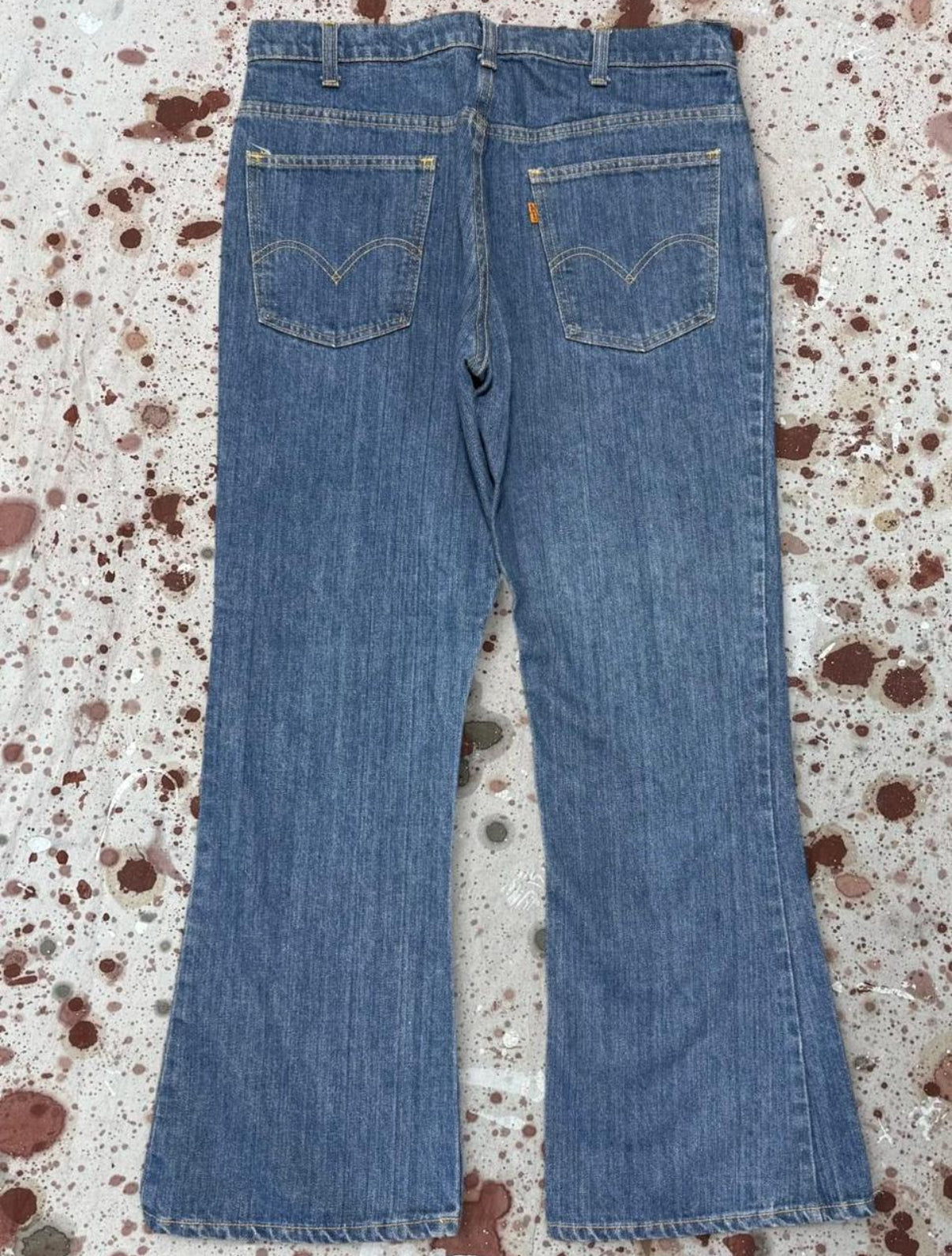 Vintage Levi 646 Talon 42 Bell Bottom Denim Jeans (JYJ-051225)