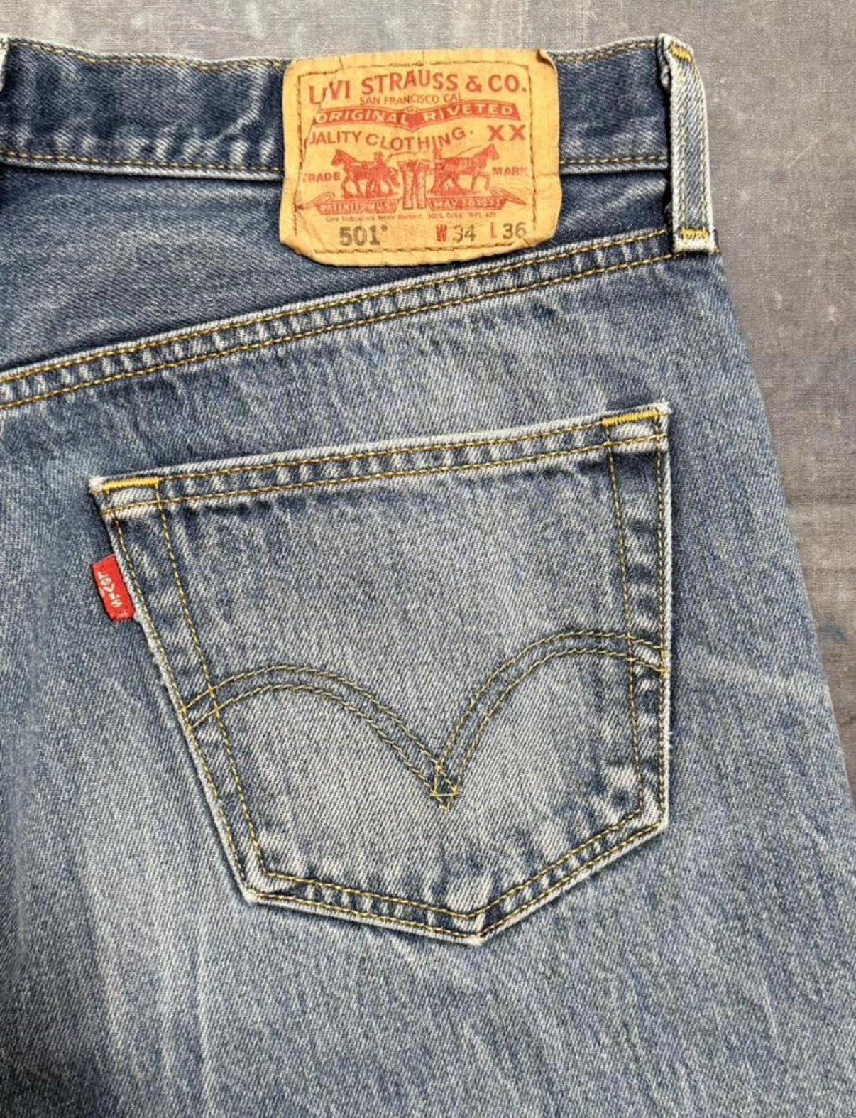 Vintage Levi’s 501 Super Wash Denim Jeans w/ Feathers (JYJ-071125)