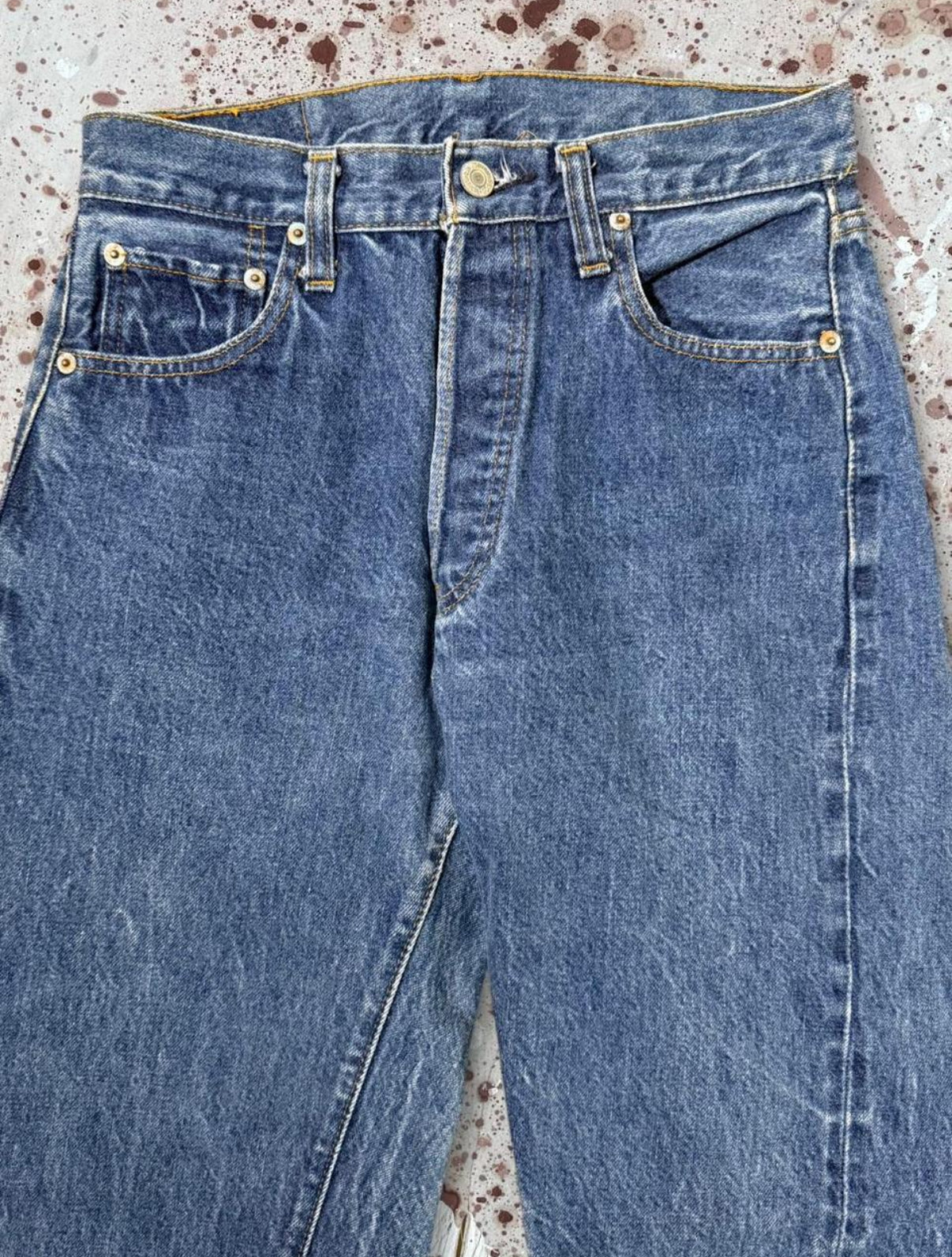 Vintage USA Levi 501 Redline Denim Jeans (JYJ-171025)