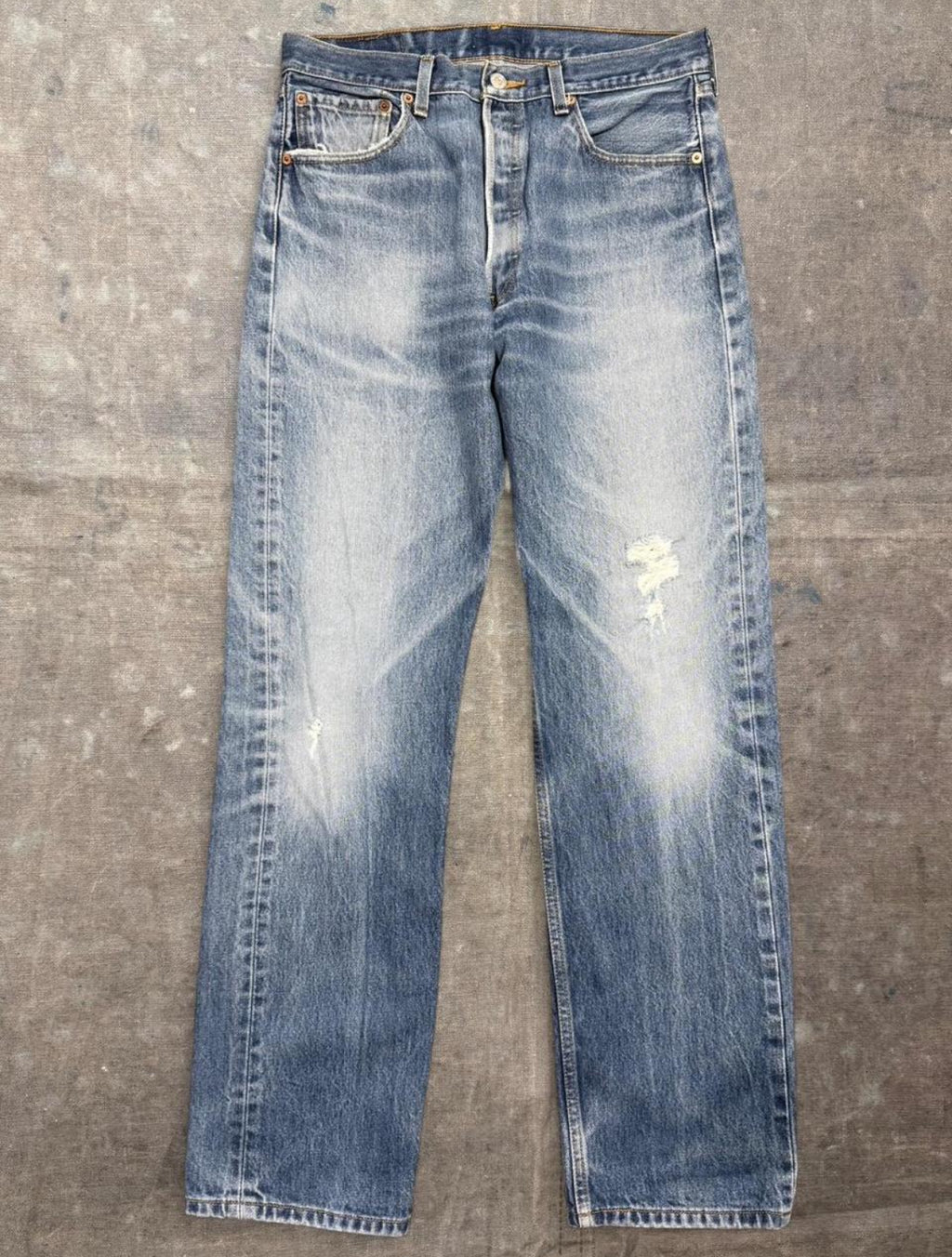 Vintage Levi’s 501 Super Wash Denim Jeans w/ Feathers (JYJ-071125)