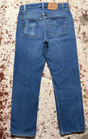 Vintage USA made 501 Transitional Tag, Super Wash, Denim Jeans (JYJ0625-471)