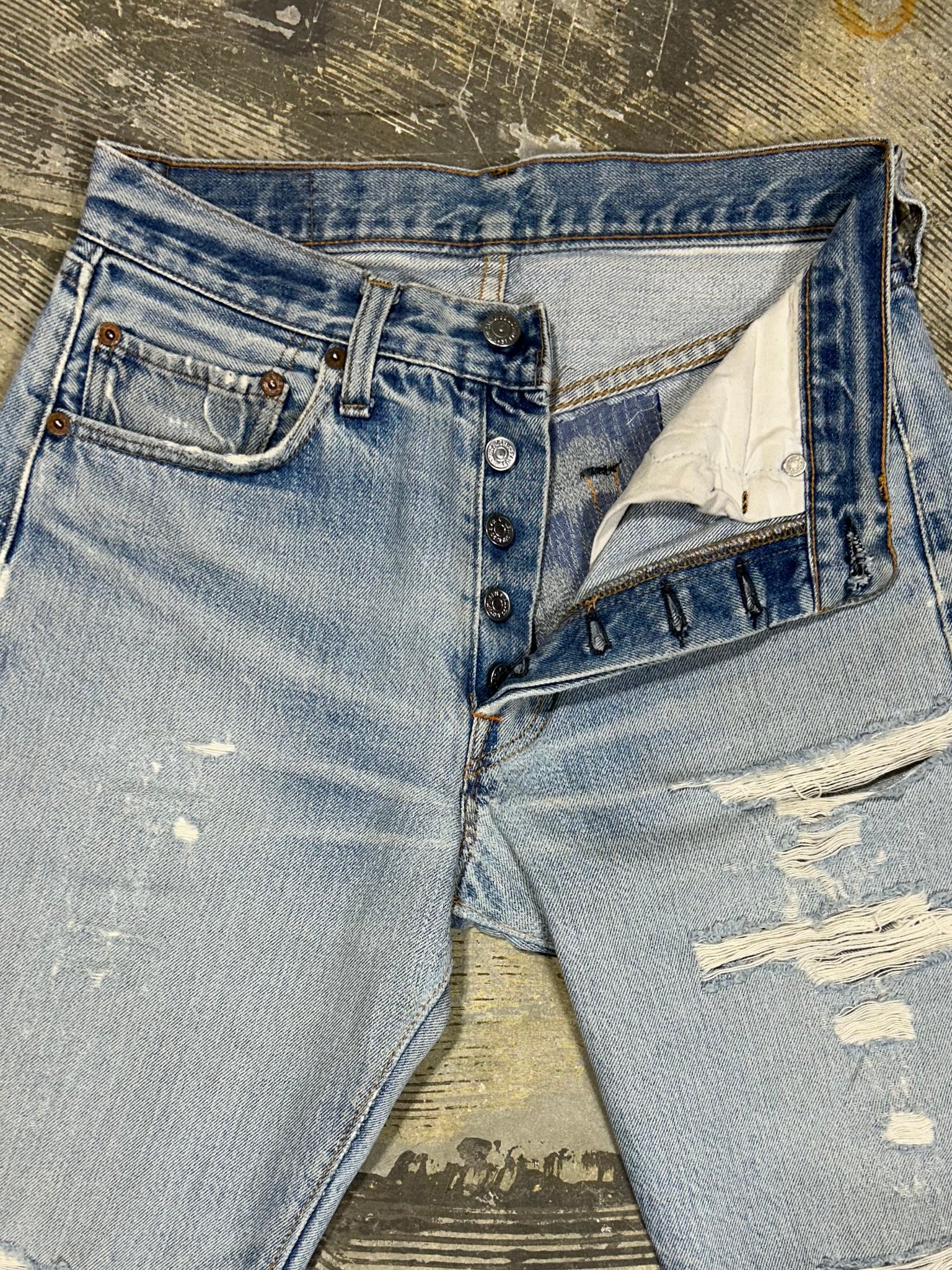 Vintage USA Levi 501 Redline Premium Wash Jeans (JYJ0124-022)