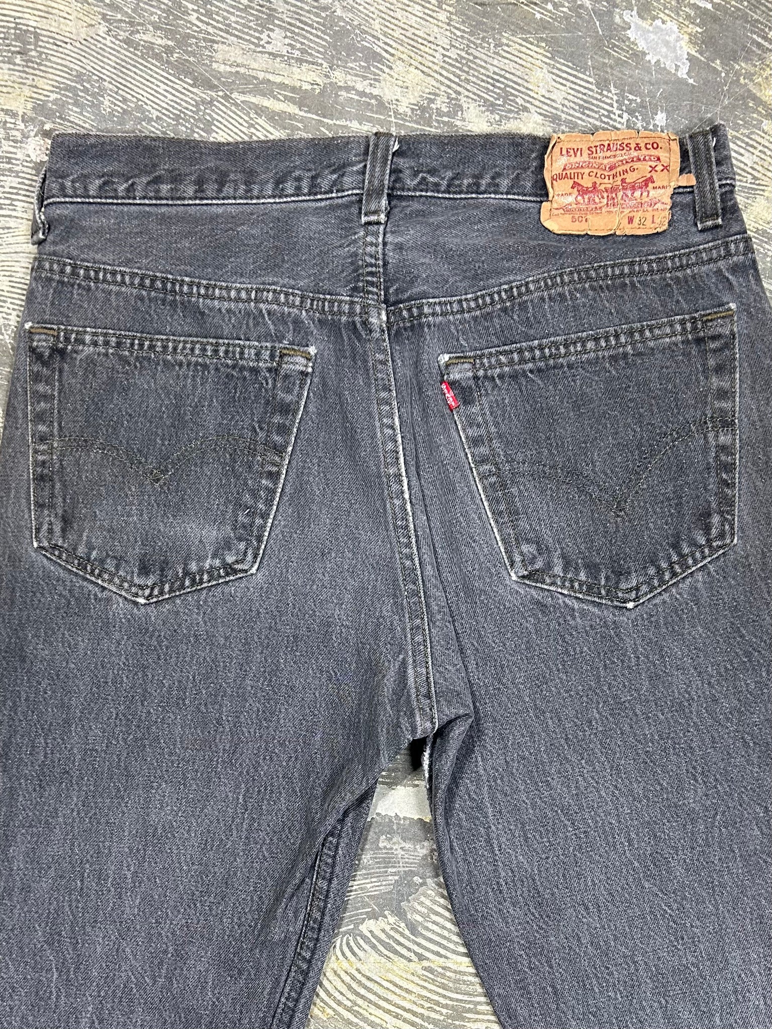 Vintage USA Levi 501 True Black Jeans (JYJ0124-004)