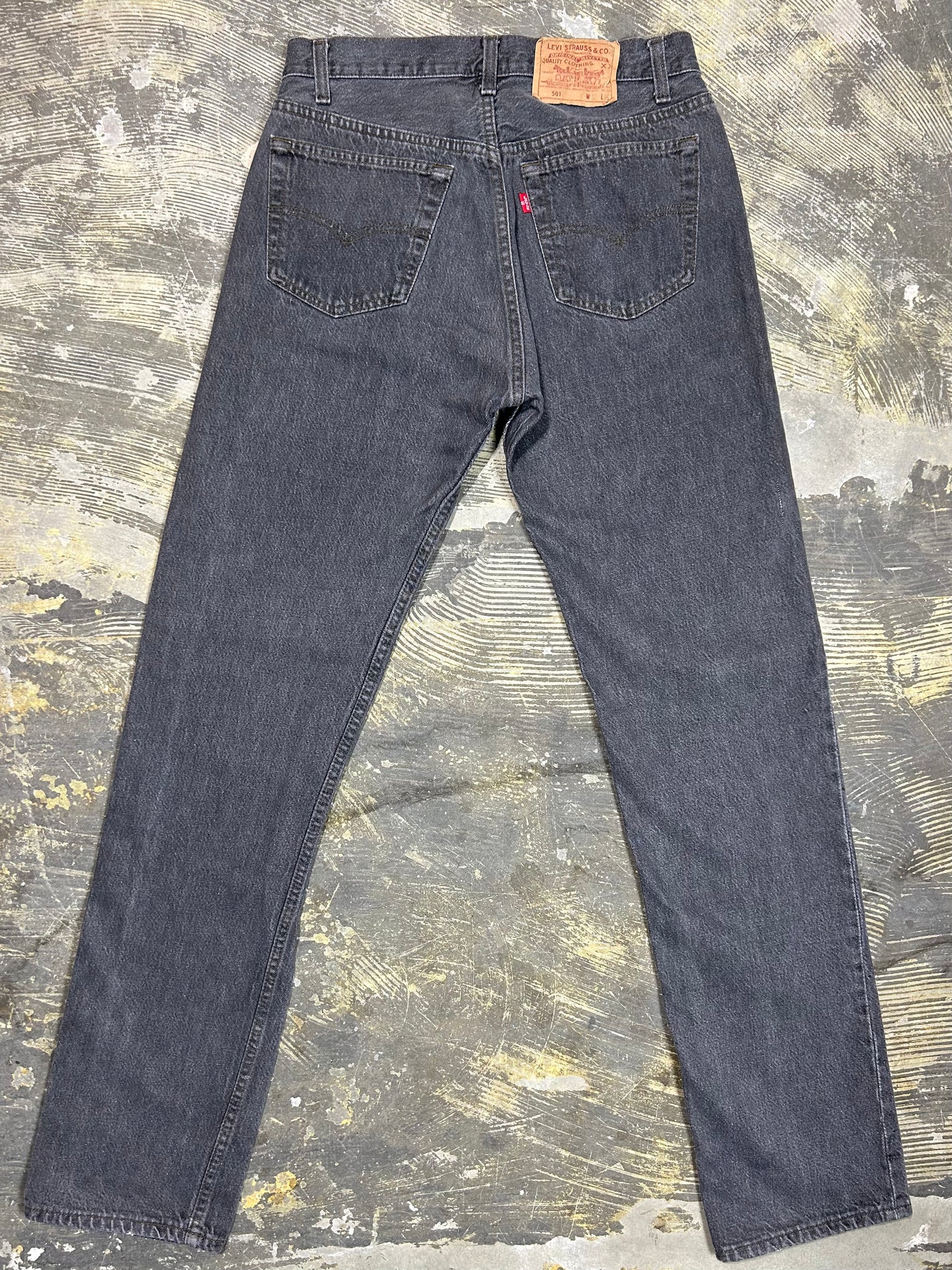 Vintage USA Levi 501 True Black Jeans (JYJ0124-007)