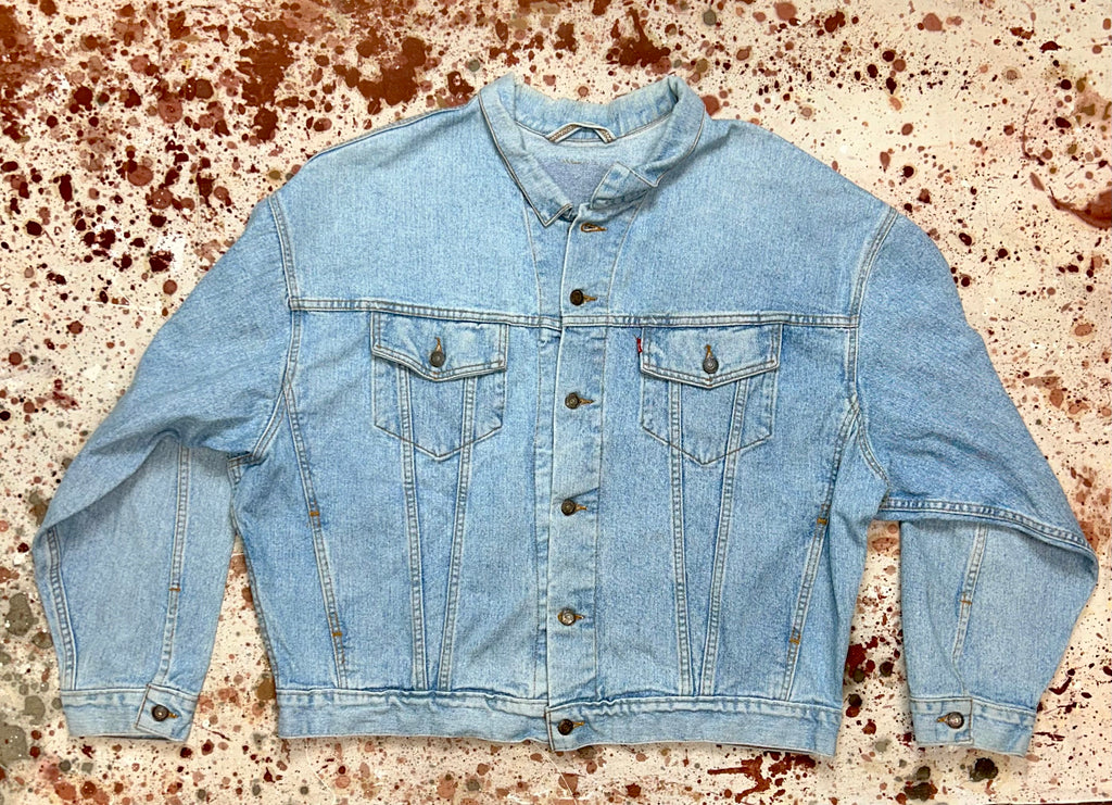 Vintage USA Levi's 9's Oversized Light Wash Denim Jacket (JYJ1124-372)