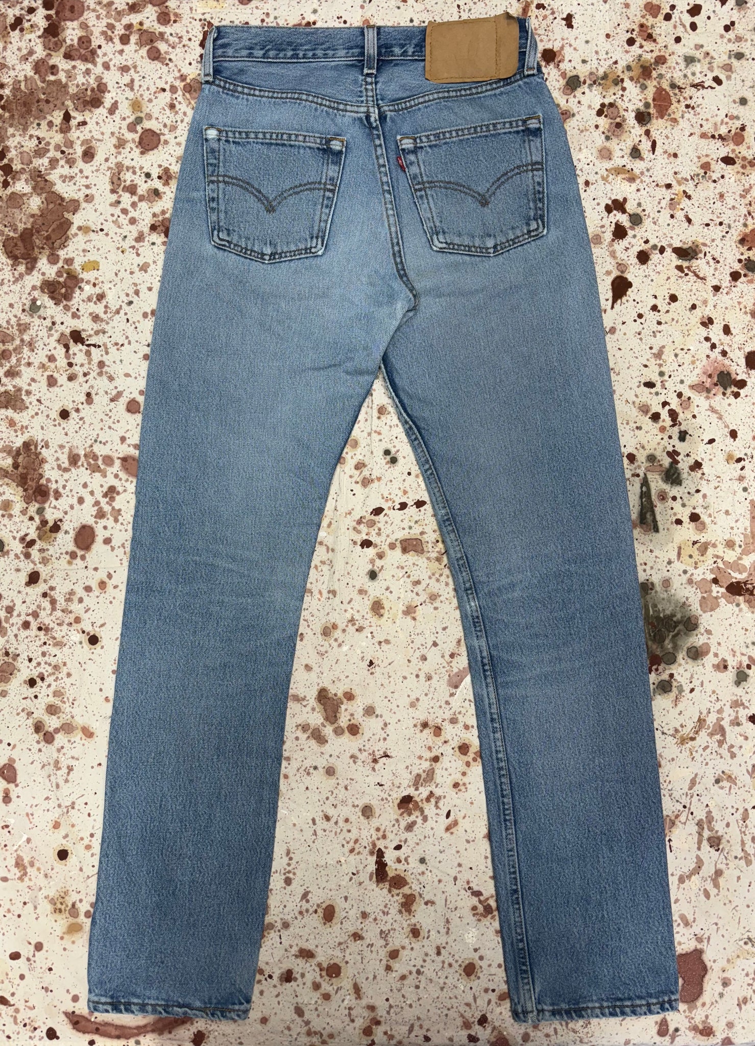 Vintage Levi USA Made 501 Premium Light Wash Women Denim Jeans (JYJ0124-032)