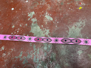 Vintage Pink Studded Custom Belt (JYJ-223)