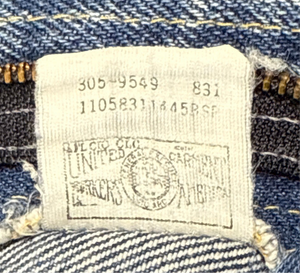 Vintage USA 1970’s Lee Lady Rider Talon Zipper Superwash Denim Jeans (JYJ0324-110)