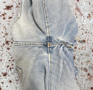 Vintage 1980’s USA made Levi's 501 Light Super Wash Redline Denim Jeans (JYJ-351025)