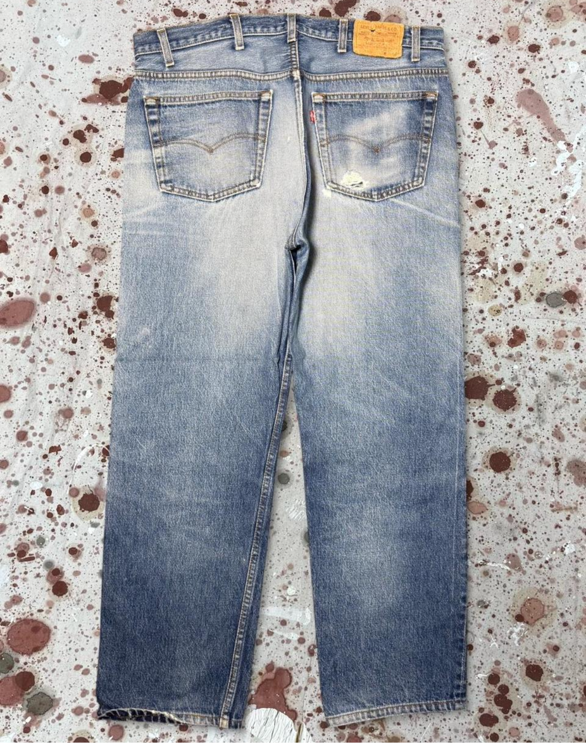 Vintage USA made Levis 501, Transitional Tag, Super Wash, Denim Jeans (JYJ-111025)