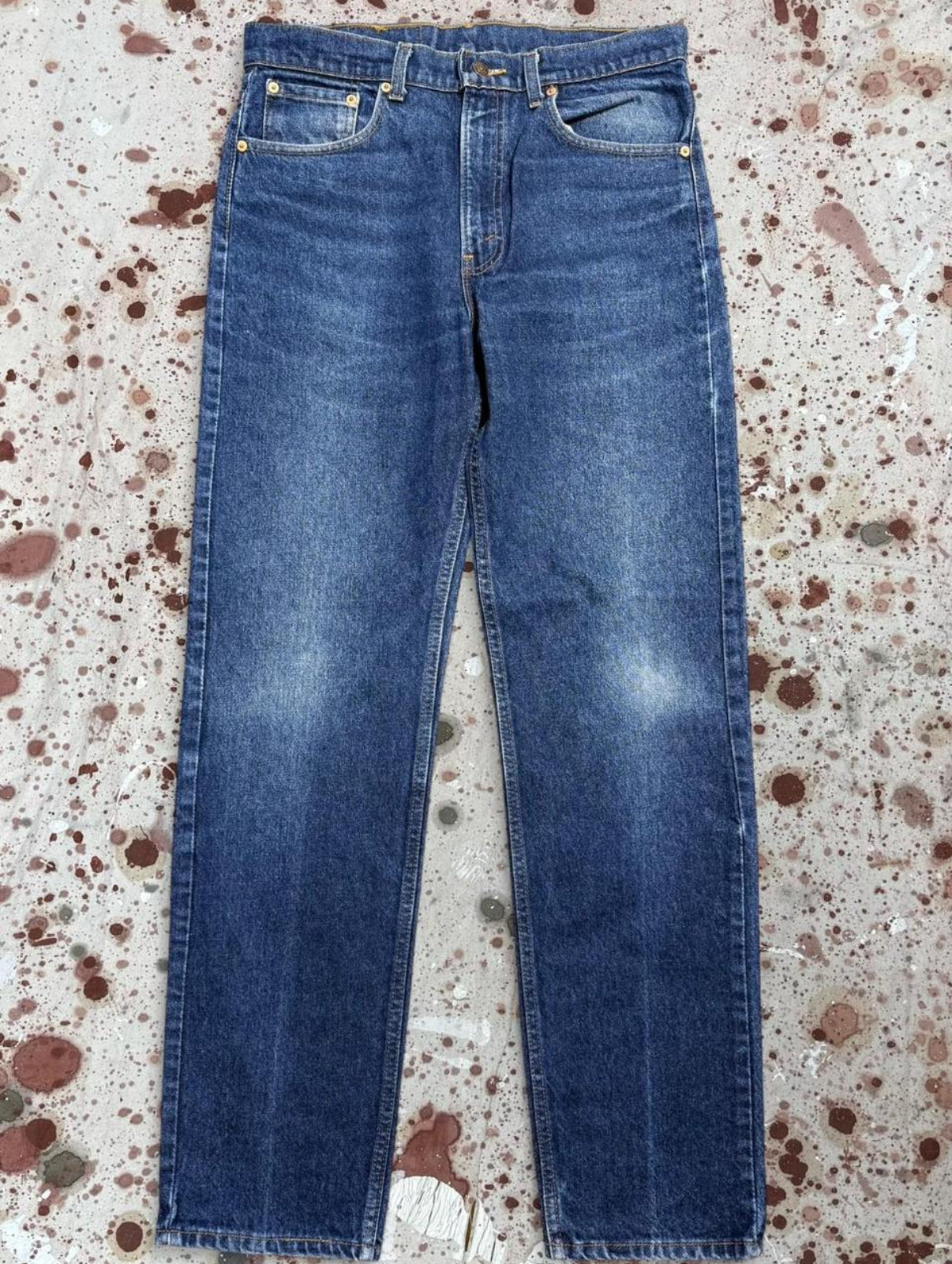 Vintage USA made Levi 505, Dark premium whisker wash, Denim Jeans 