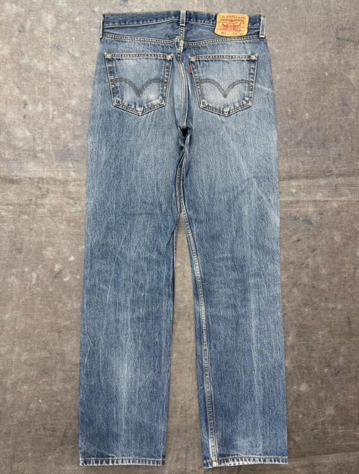 Vintage Levi’s 501 Super Wash Denim Jeans w/ Feathers (JYJ-071125)