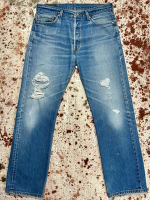 Vintage Super Wash & Feathers Levi 501 (JYJ-082)