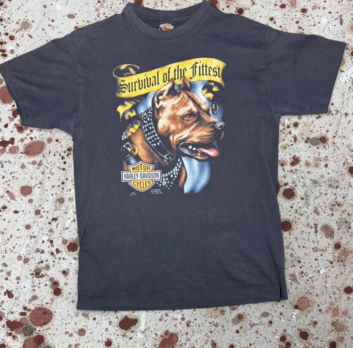 Vintage Harley Davidson “Survival of the Fittest” Tee (JYJ-160226