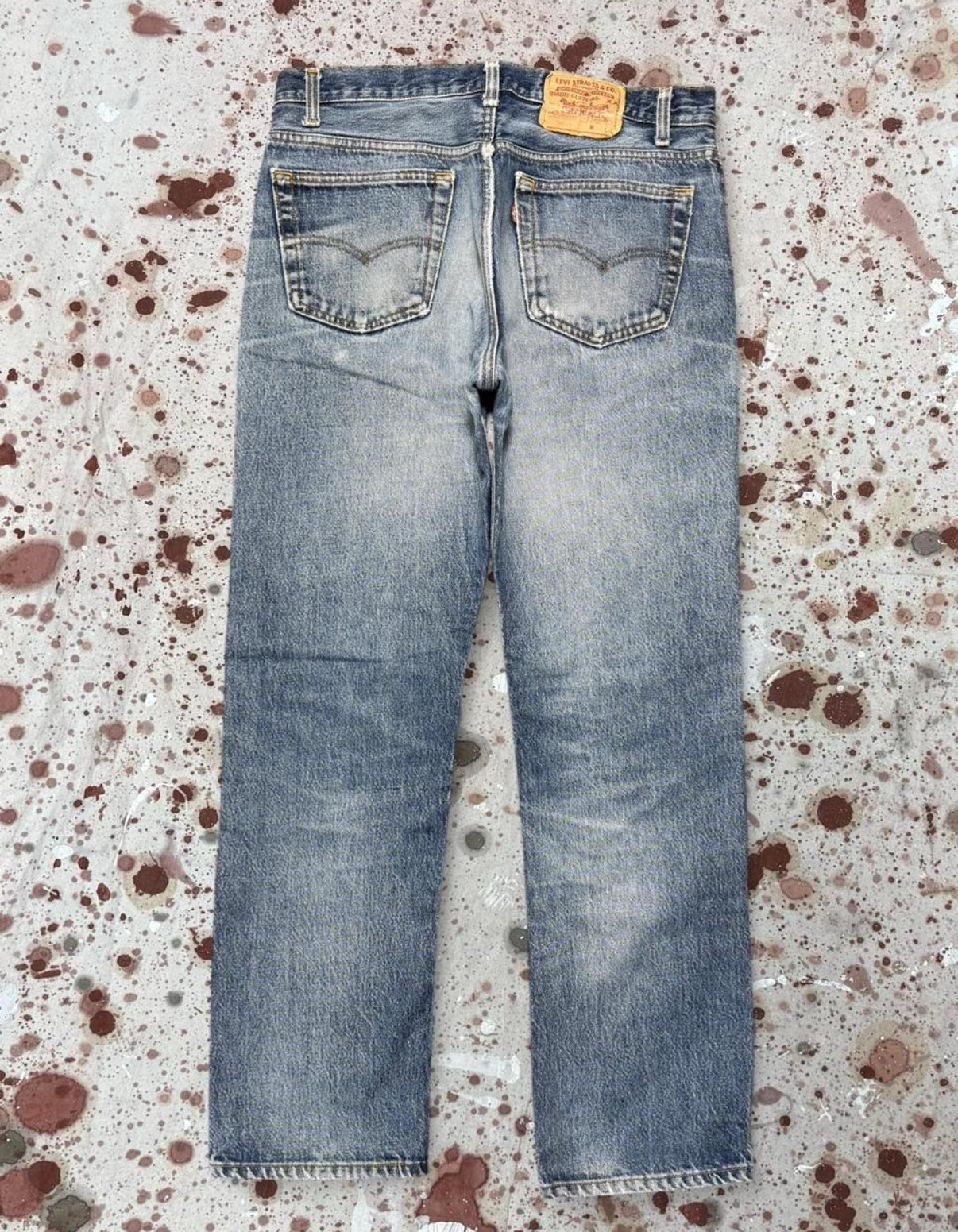 Vintage USA Levi’s 501 Transitional Tag, SW, Jeans w/ Feathers (JYJ-011125)