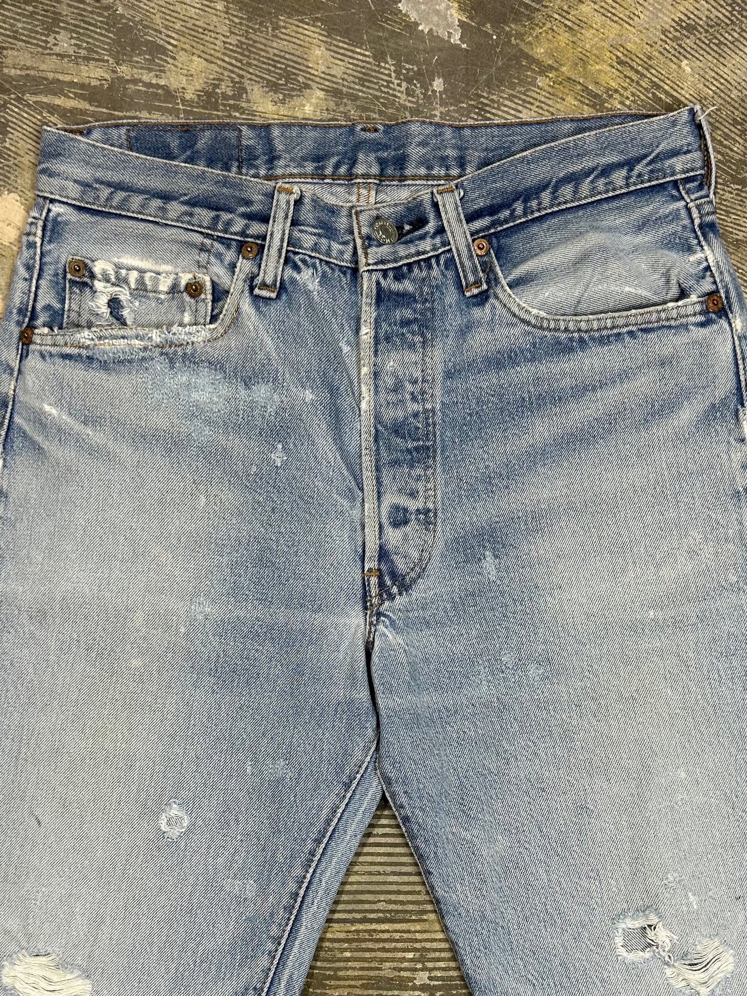 Vintage USA Levi 501 Premium Wash Redline Jeans (JYJ0124-023)