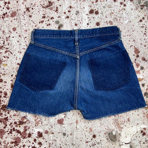 Vintage USA Levi's 501 1960's Single Stitch Waist Missing Pockets Cut Off Shorts (JYJ0524-200)