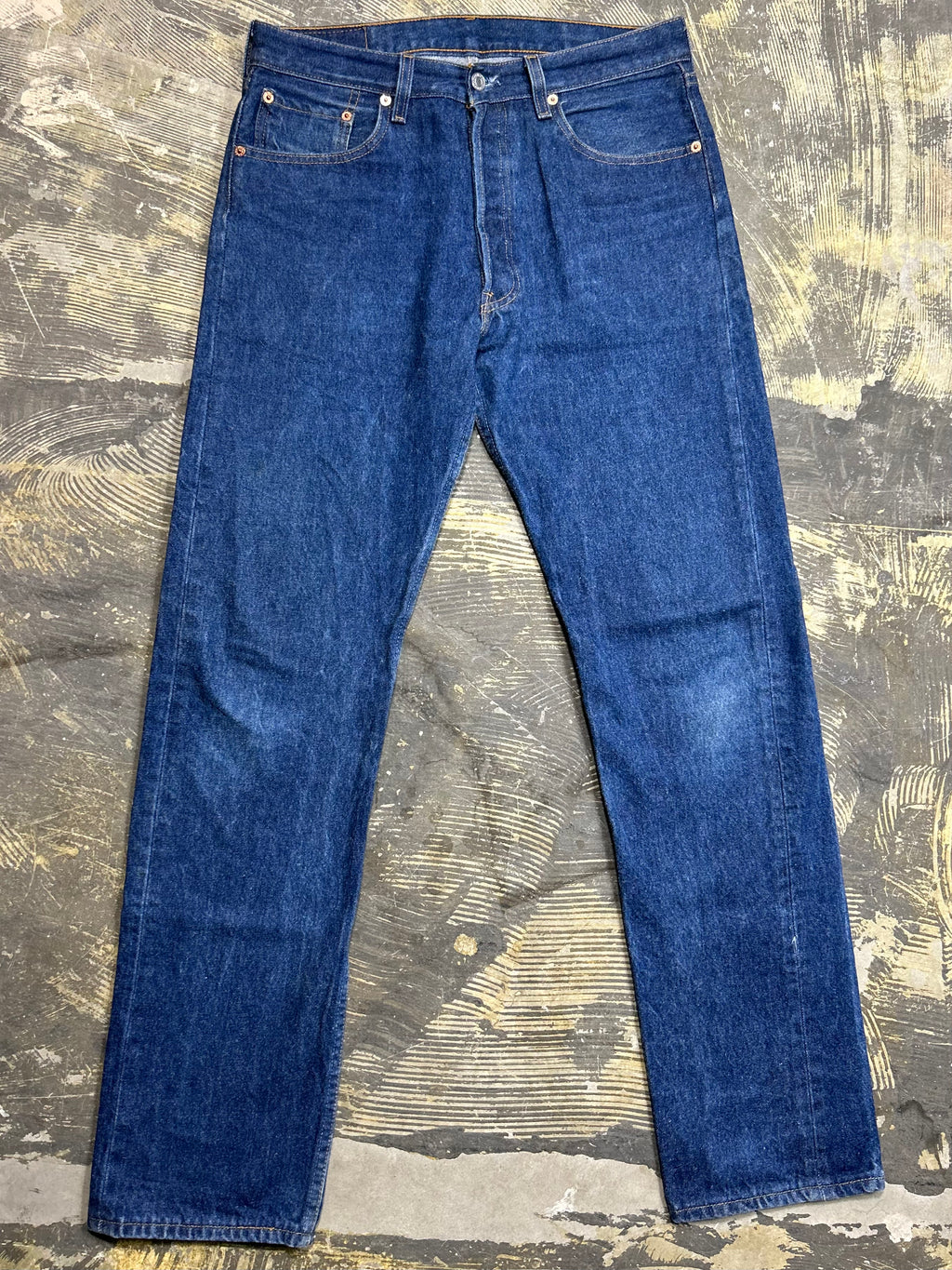 Vintage Levi 501 USA Two Wash Denim Jeans (JYJ-0158)