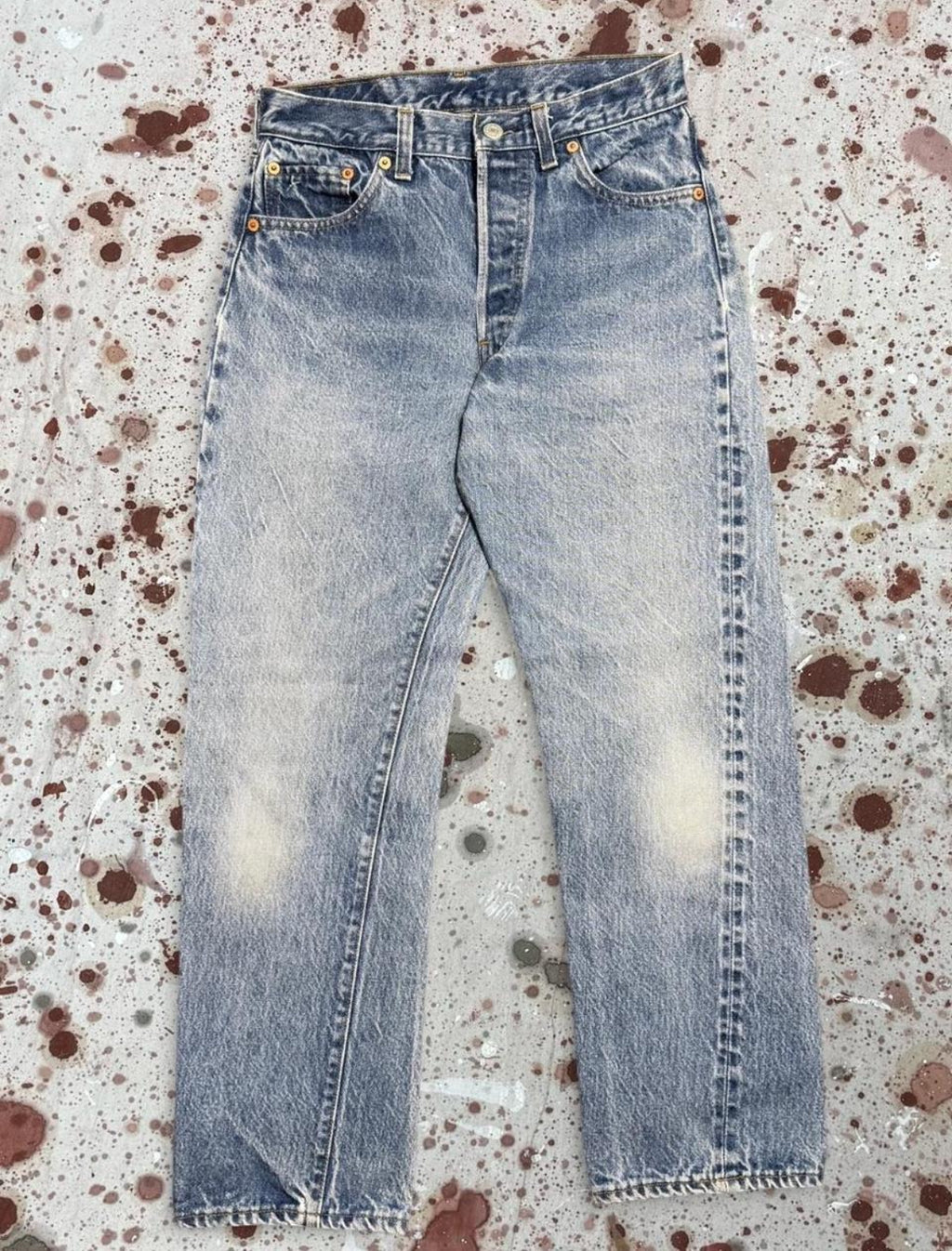 Vintage USA Levi’s 501 Redline Denim Jeans w/ incredible tracks (JYJ-381025)