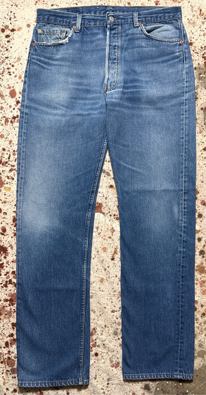 Vintage USA made Levi 501xx Transitional Tag, Super Wash, Denim Jeans  (JYJ0923-049)