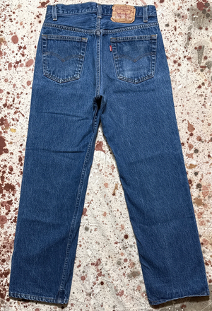 Vintage Levi’s USA Dark Wash 501 Transitional Tag Denim Jeans (JYJ0625-468)