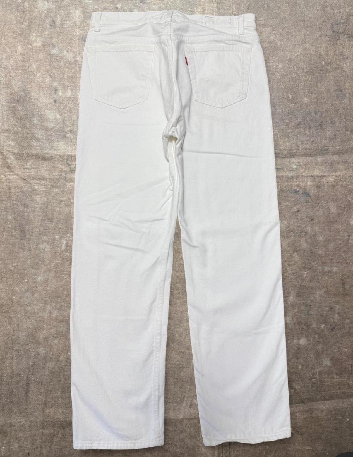 Vintage USA Levi's 501 White Denim Jeans (JYJ0324-093)