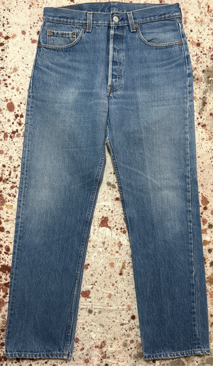 Vintage USA made 501 Transitional Tag, Super Wash, Denim Jeans (JYJ-3725)