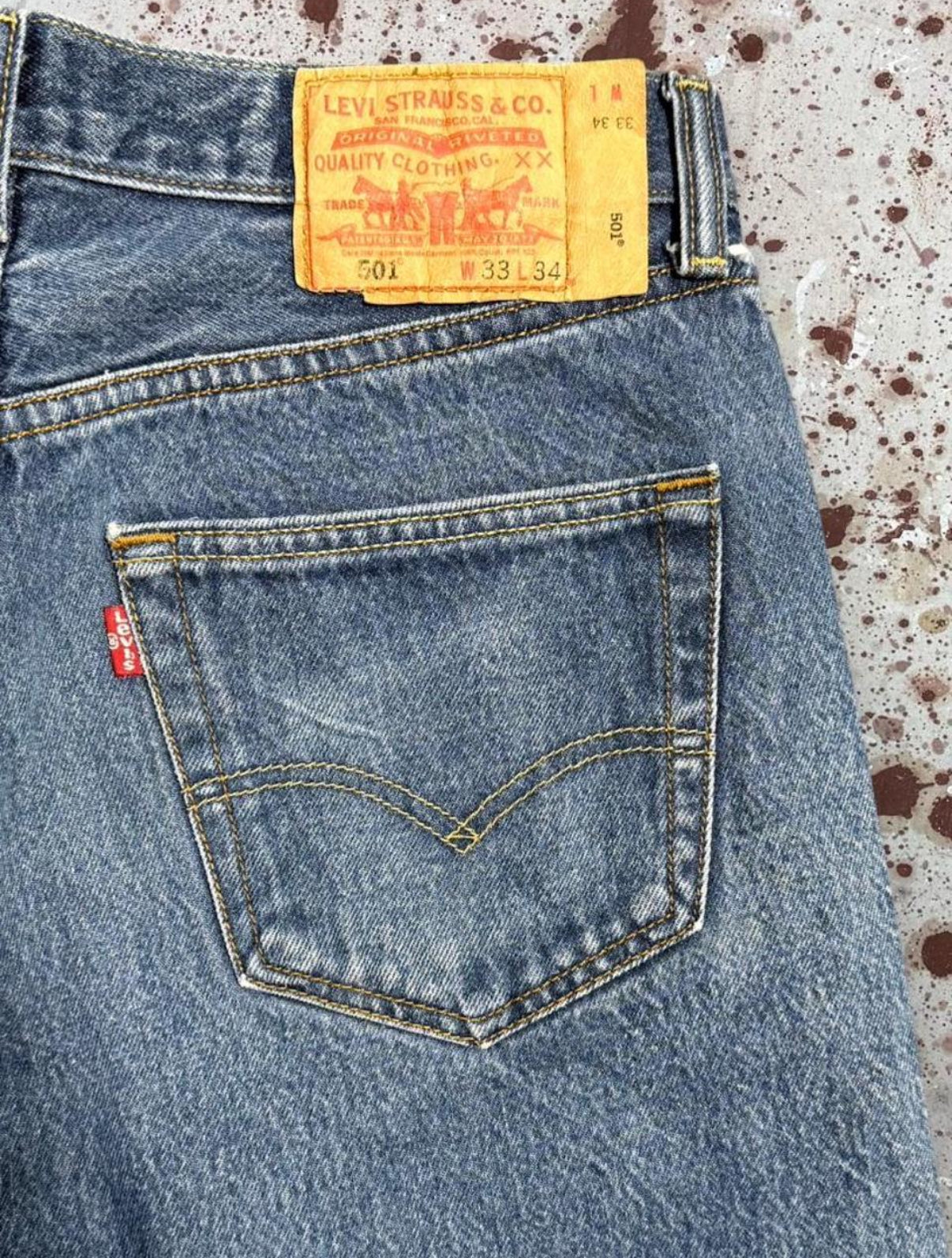 Vintage Levi Superwash 501 Denim Jeans (JYJ-081125)