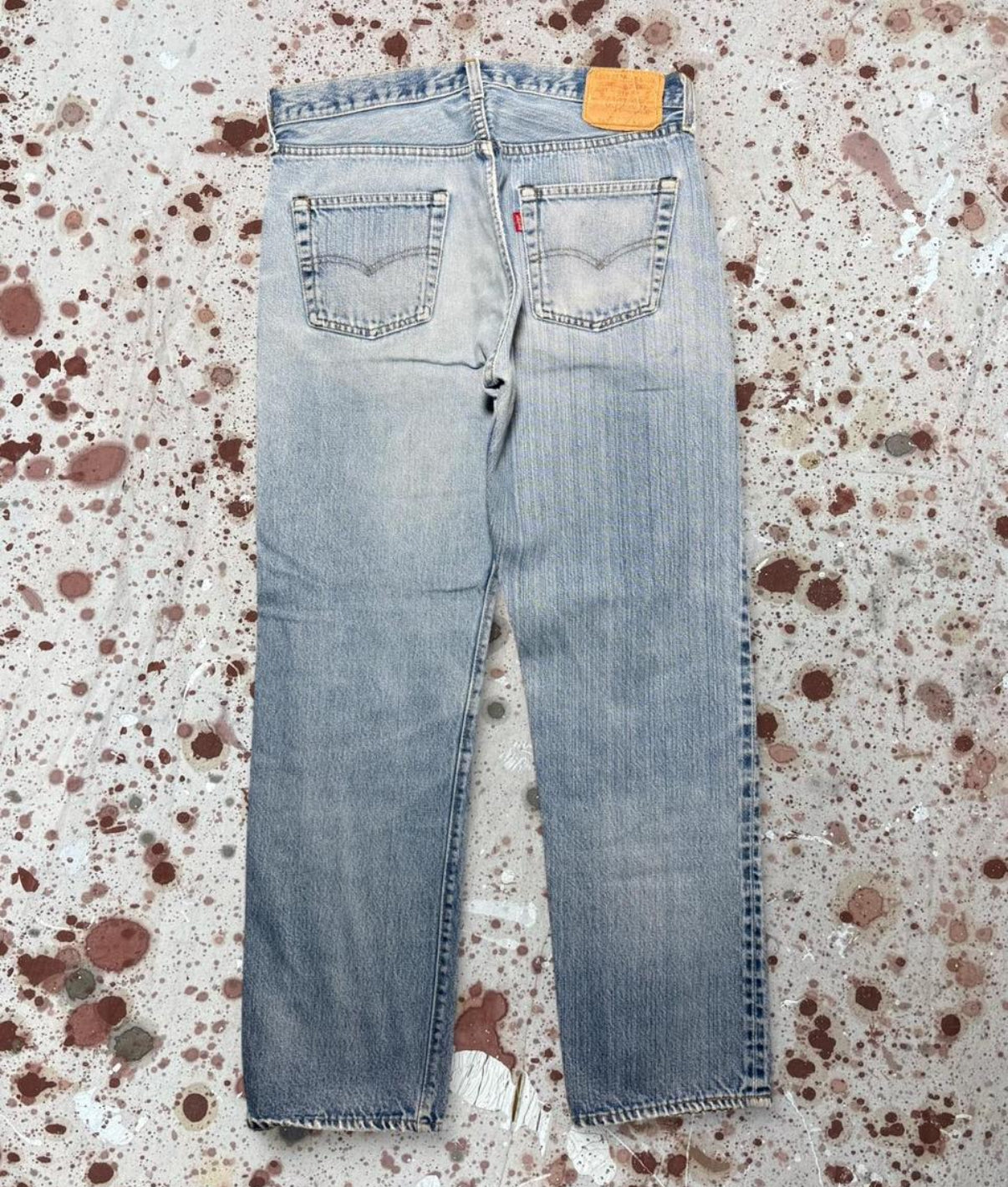 Vintage USA Levi's 501 Redline Denim Jeans w/ crazy broken weave (JYJ-251025)