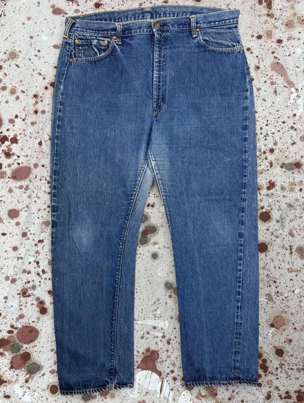 Vintage Levi 505 Redline Single Stitch Dark Denim Jeans (JYJ-181025)