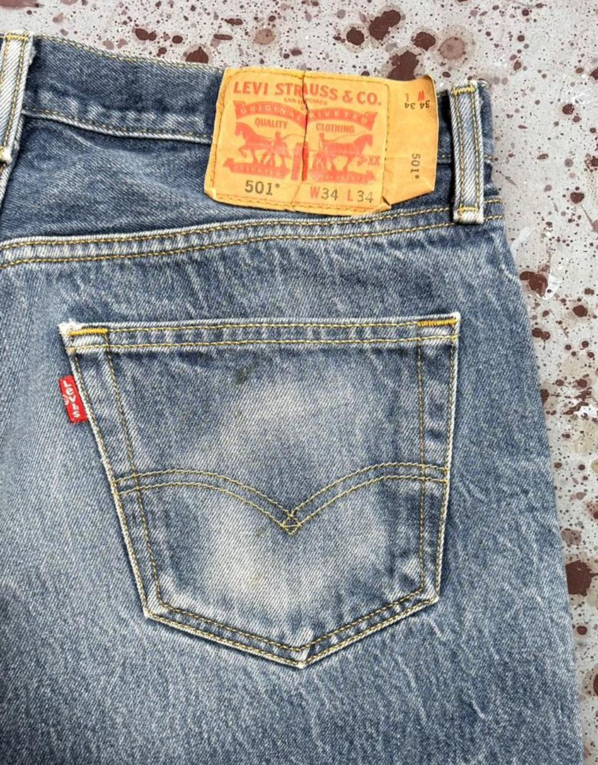 Vintage Levi 501 Super Wash Denim Jeans (JYJ-041125)