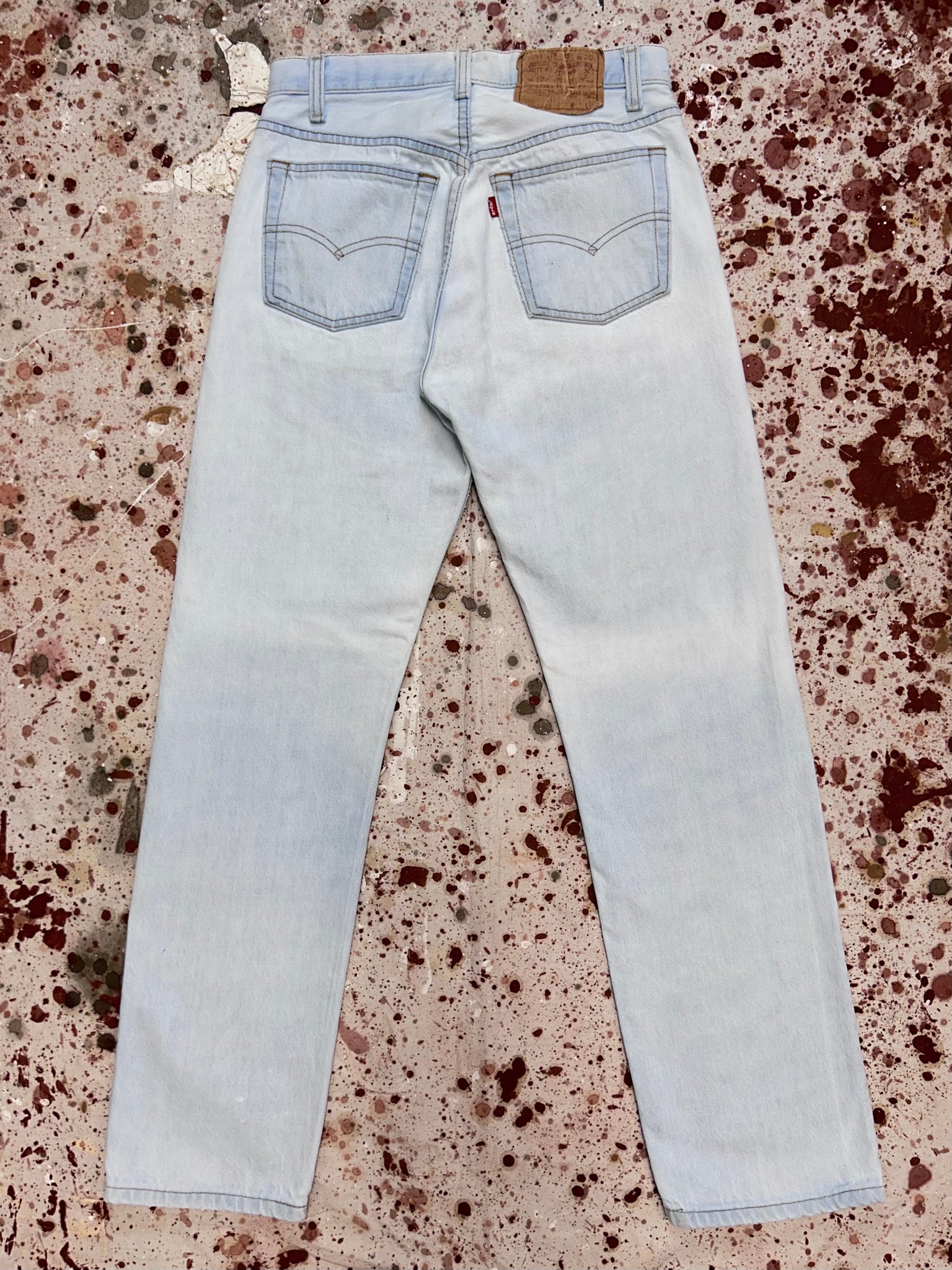 Vintage Levi USA Made 501 Light Wash Denim Jeans JYJ0324 151 JUNKYARD JEANS LLC