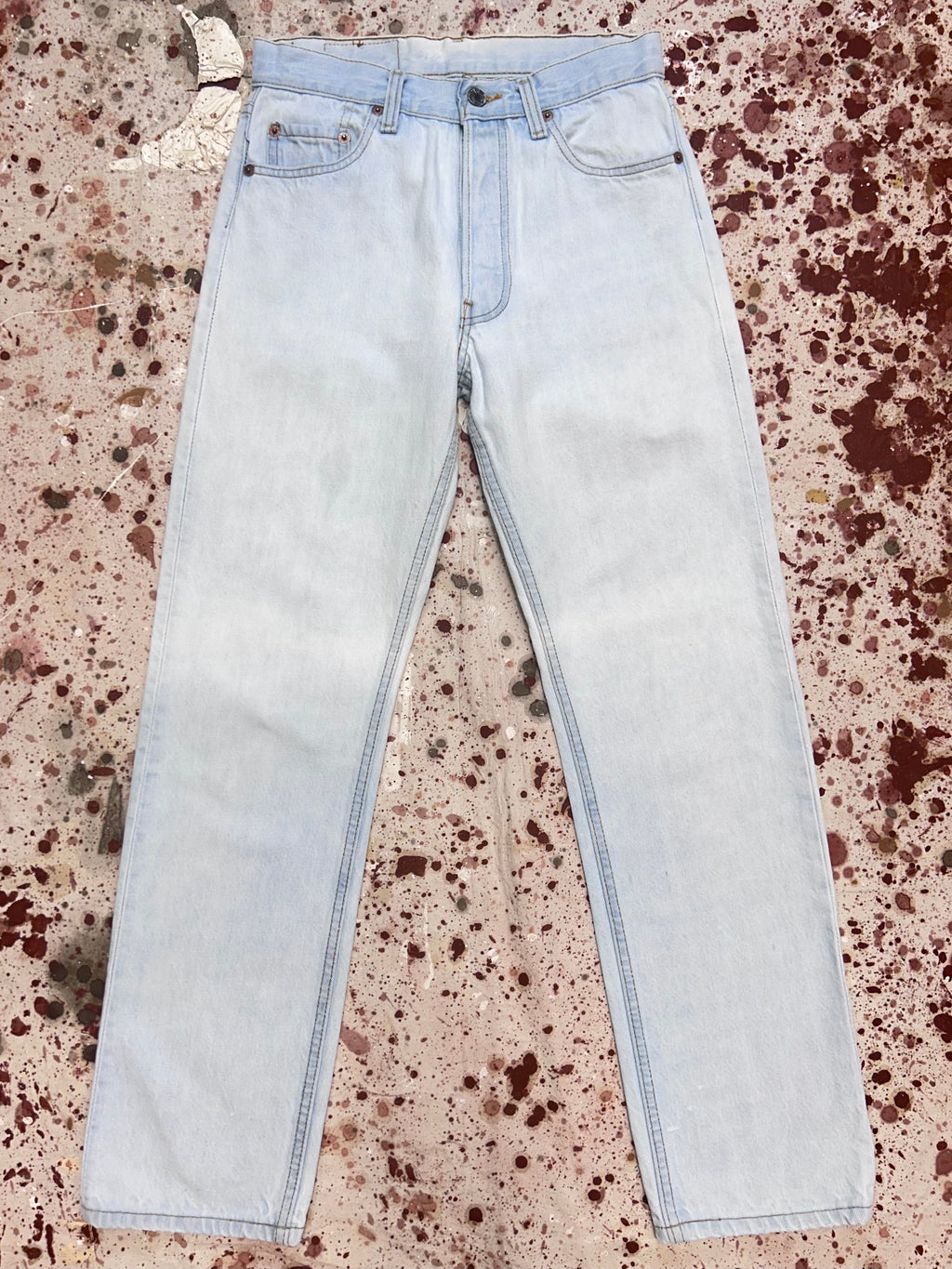 Vintage Levi USA Made 501 Light Wash Denim Jeans (JYJ0324-151)