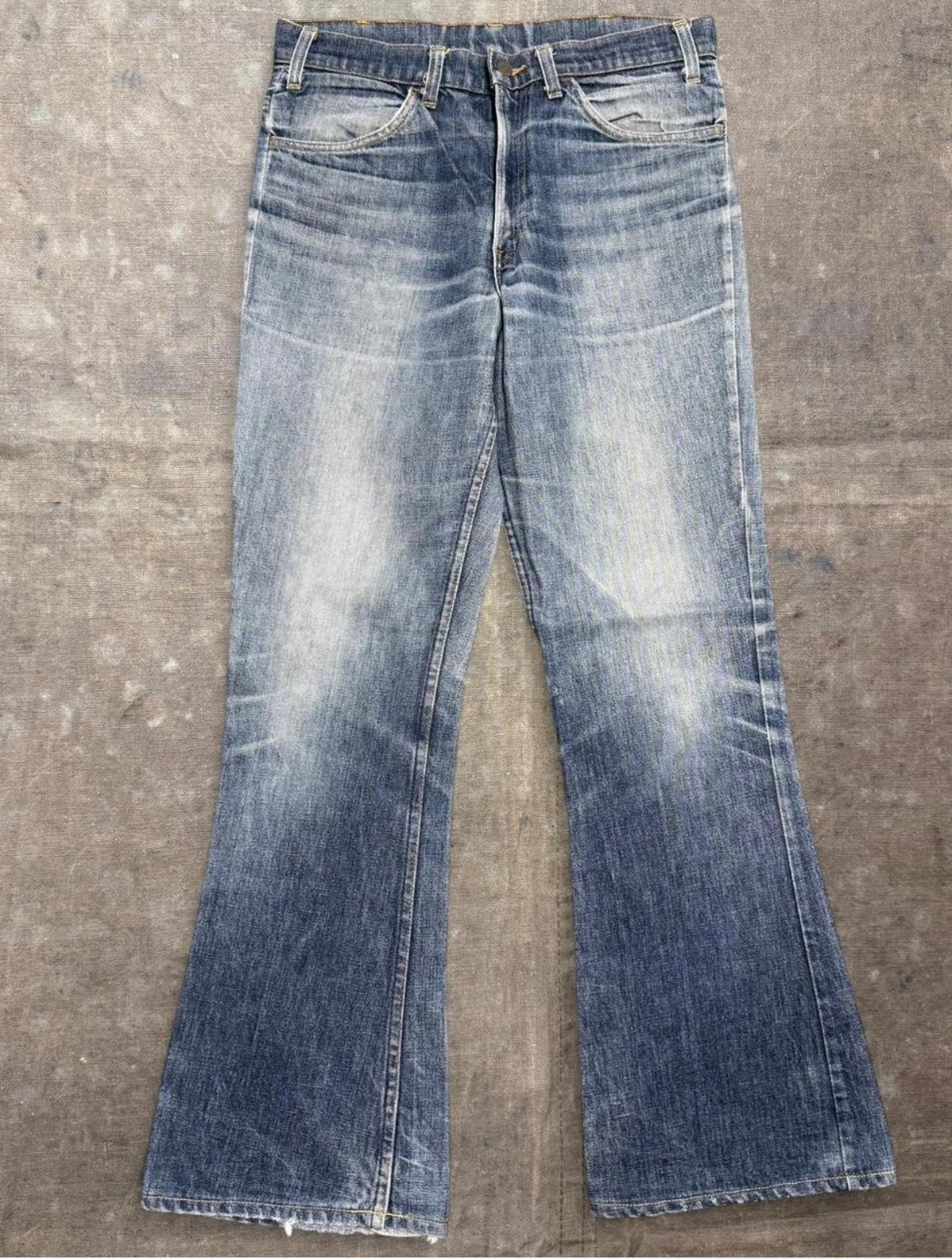 Vintage USA Levi's 646 Orange Tab Talon 42 Zipper Superwash Bell