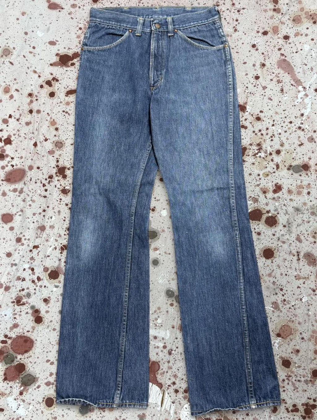 Vintage 1960’s Off-Brand Riveted Scovill Zipper Work Wear Denim Pants (JYJ-061225)