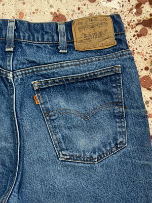 Vintage USA Levi's 517 Superwash Orange Tab Denim Jeans (JYJ1024-321)