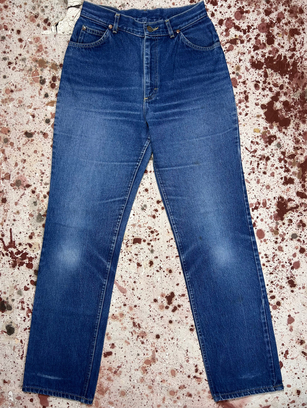 Vintage USA 1970’s Lee Lady Rider Talon Zipper Superwash Denim Jeans (JYJ0324-110)