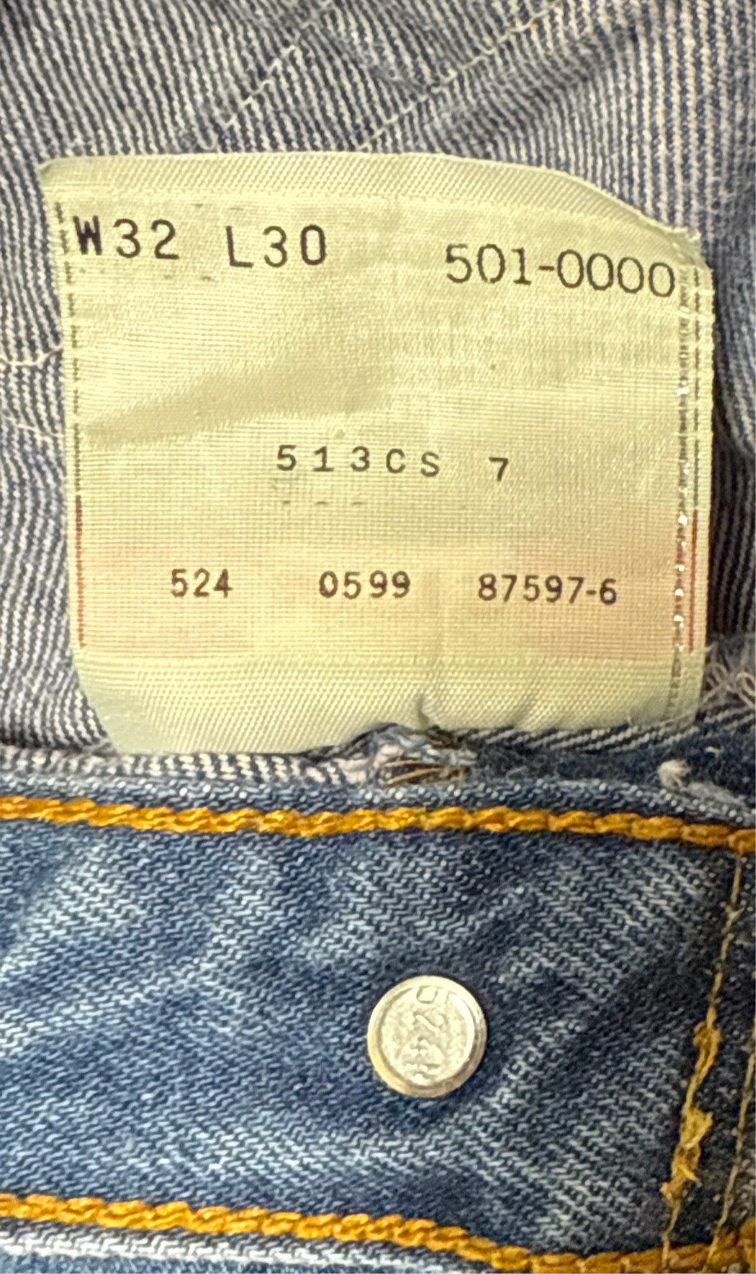Vintage USA Levi’s Shrink to Fit 501 Denim Jeans (JYJ0625-473)