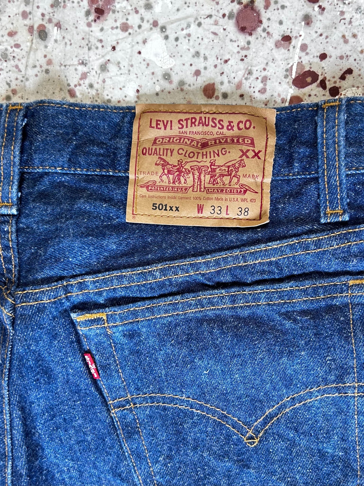 Vintage Levi 501xx USA One Wash Denim Jeans (JYJ-0151) – JUNKYARD JEANS LLC