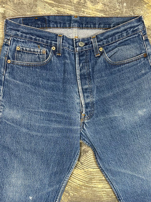 Vintage USA Transitional Levi 501 Premium Wash Denim Jeans (JYJ0124-040)