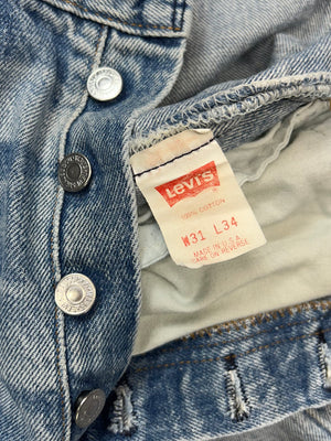 Vintage USA Levi's 501 Feathered Superwash Denim Jeans (JYJ0924-302)