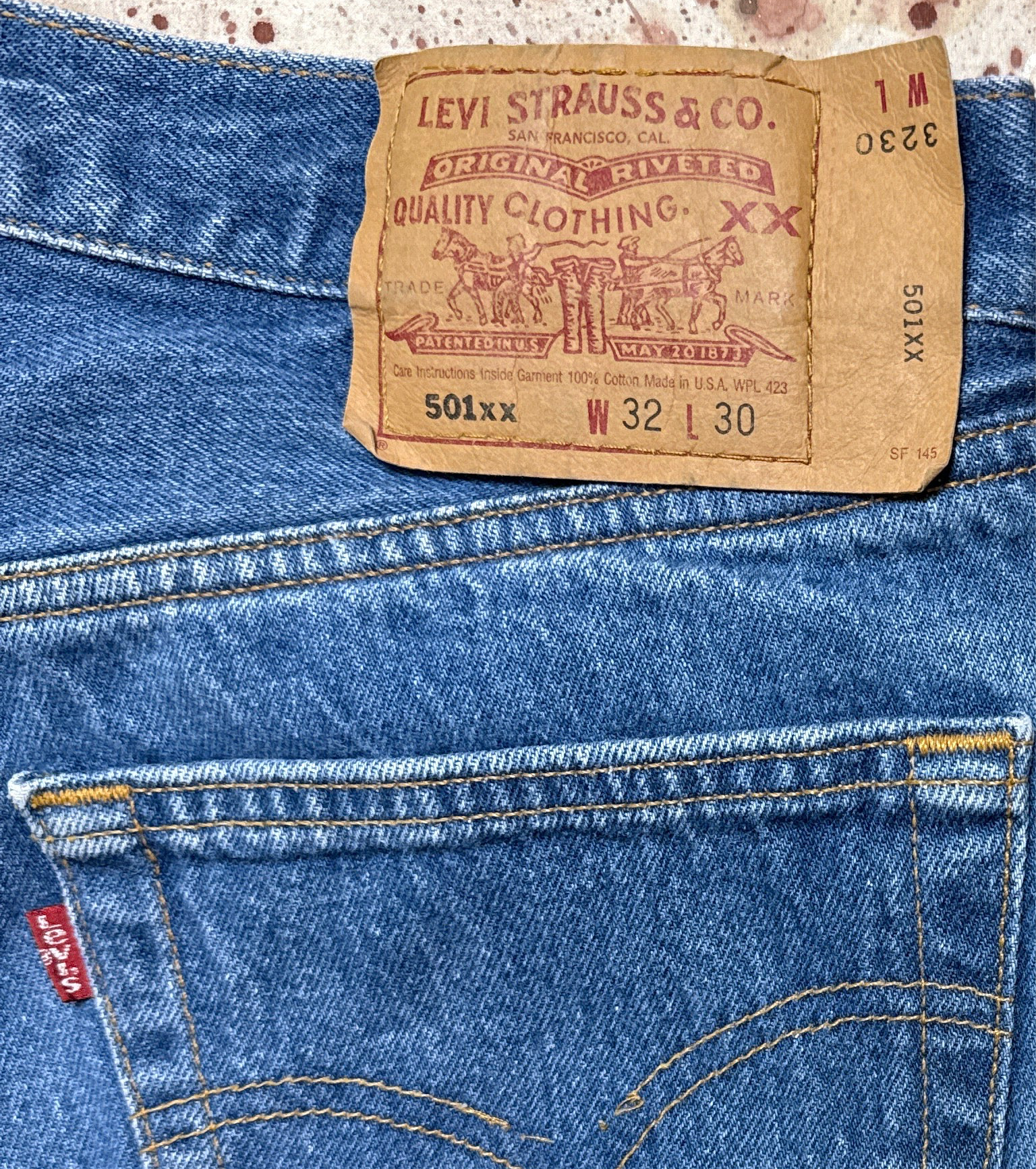 Vintage USA Levi’s Shrink to Fit 501 Denim Jeans (JYJ0625-473)
