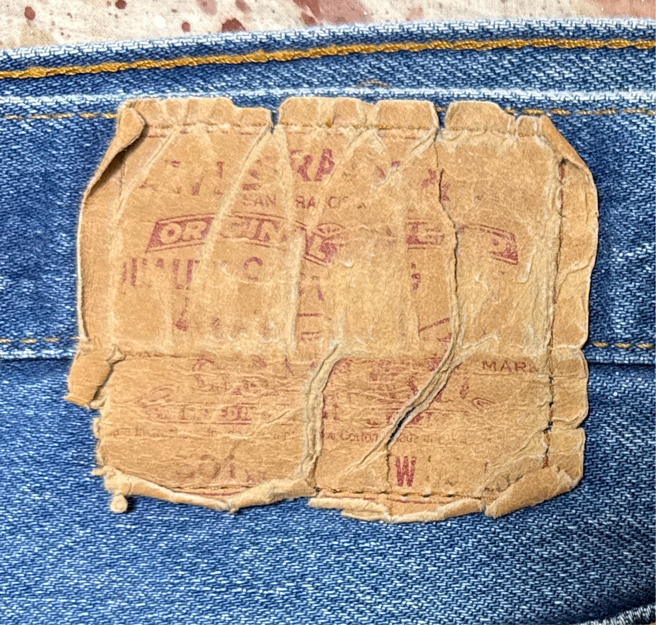 Vintage USA made Levi 501xx Transitional Tag, Super Wash, Denim Jeans  (JYJ0923-049)